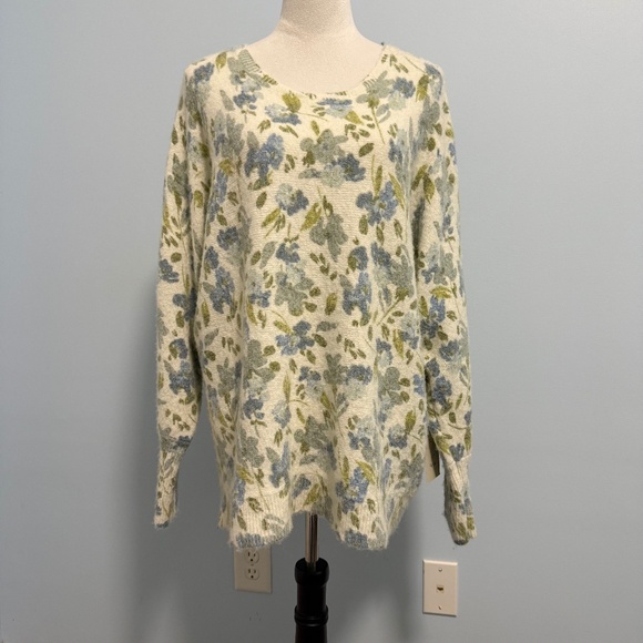 Joie Women’s Floral Print Super Soft Sweater Pullover Size 1X - Picture 1 of 6